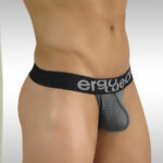 MAX MESH Thong - Grey/Black